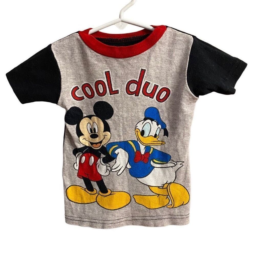 Y2K Disney Mickey & Donald Pajama Top